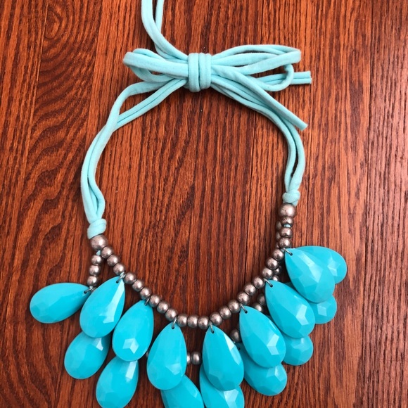 Max & Chloe Blu Bijoux Turquoise Teardrop Necklace - Picture 6 of 8